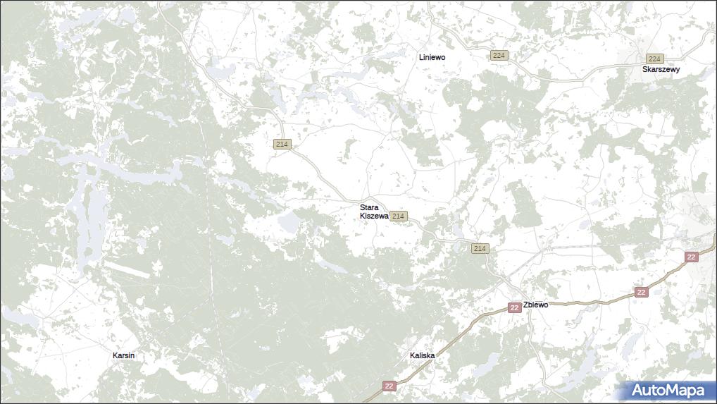 Mapa Stara Kiszewa, Stara Kiszewa na mapie Targeo